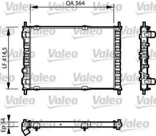 Теплообменник VALEO 732787