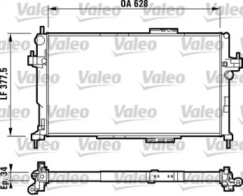 Теплообменник VALEO 732824