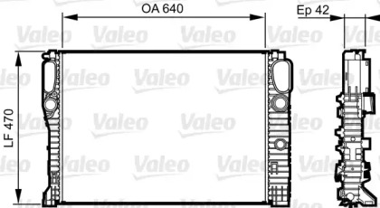 Теплообменник VALEO 732855