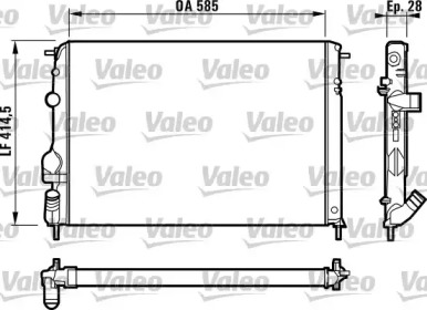 Теплообменник VALEO 732866