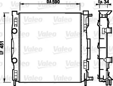 Теплообменник VALEO 732874