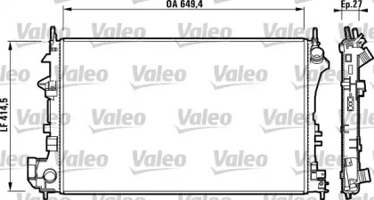 Теплообменник VALEO 732876