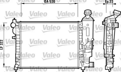 Теплообменник VALEO 732882