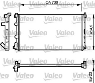 Теплообменник VALEO 732917