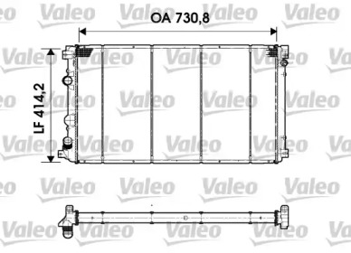 Теплообменник VALEO 732920