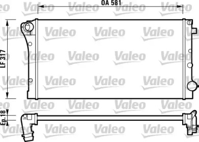 Теплообменник VALEO 732925