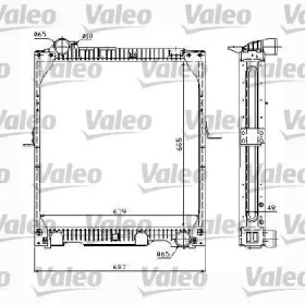 Радиатор, охлаждение двигателя VALEO 732986