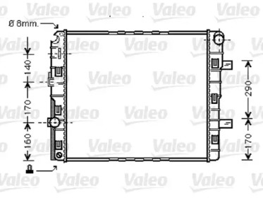 Радиатор, охлаждение двигателя VALEO 733422