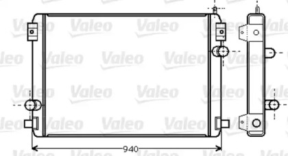 Радиатор, охлаждение двигателя VALEO 733457