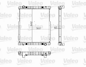 Радиатор, охлаждение двигателя VALEO 733481