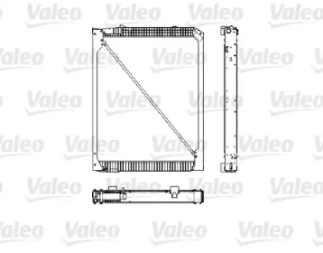 Радиатор, охлаждение двигателя VALEO 733485