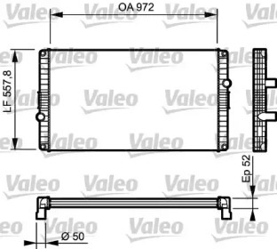 Теплообменник VALEO 733501