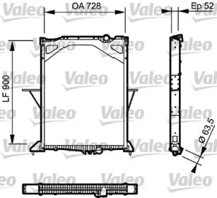 Теплообменник VALEO 733502