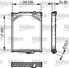 Теплообменник VALEO 733504