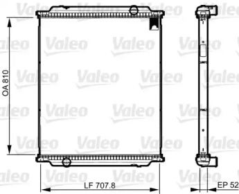 Радиатор, охлаждение двигателя VALEO 733516