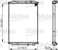 Радиатор, охлаждение двигателя VALEO 733522