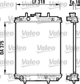 Радиатор, охлаждение двигателя VALEO 734105