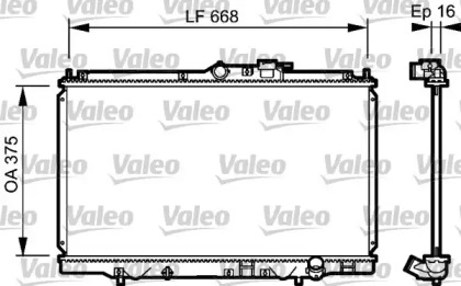 Теплообменник VALEO 734114