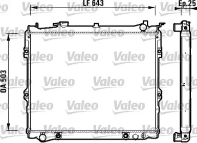 Теплообменник VALEO 734118