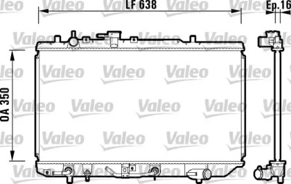 Теплообменник VALEO 734121