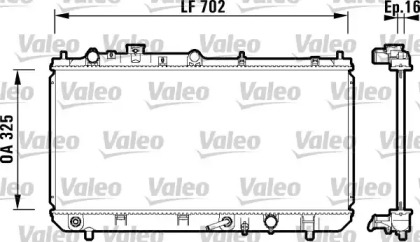 Теплообменник VALEO 734124