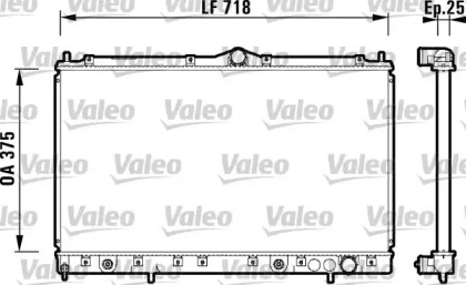 Теплообменник VALEO 734130