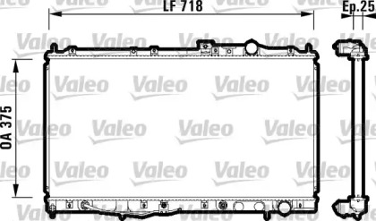 Теплообменник VALEO 734142