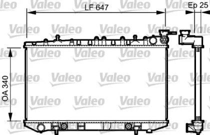 Теплообменник VALEO 734152