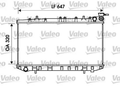 Радиатор, охлаждение двигателя VALEO 734155