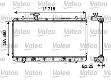 Теплообменник VALEO 734165