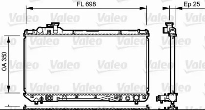 Теплообменник VALEO 734172