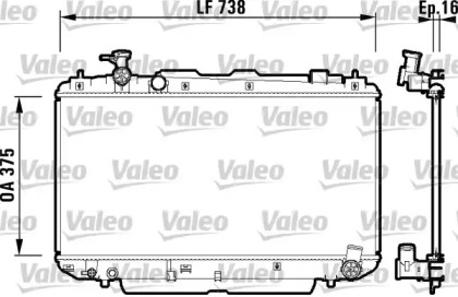 Теплообменник VALEO 734182