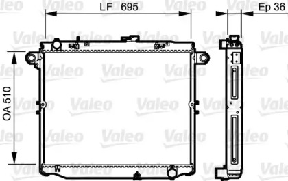 Теплообменник VALEO 734191