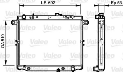 Теплообменник VALEO 734192