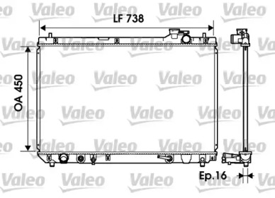 Теплообменник VALEO 734194