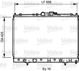 Теплообменник VALEO 734197