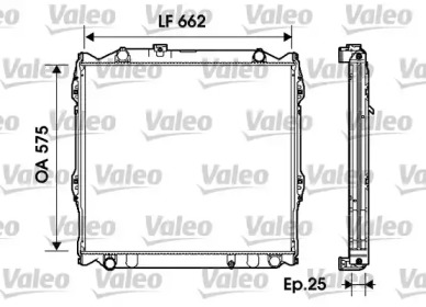 Теплообменник VALEO 734204