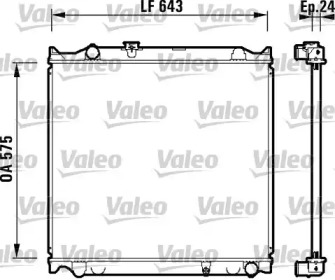 Теплообменник VALEO 734205