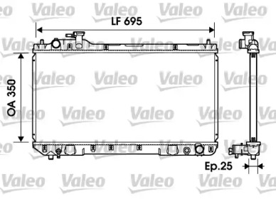 Теплообменник VALEO 734216