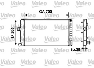 Теплообменник VALEO 734224