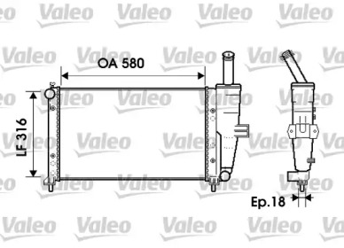 Теплообменник VALEO 734225