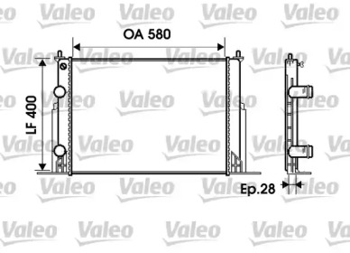 Теплообменник VALEO 734229