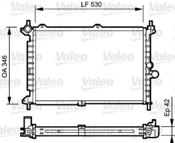 Теплообменник VALEO 734242