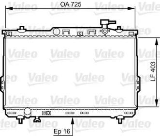 Теплообменник VALEO 734259