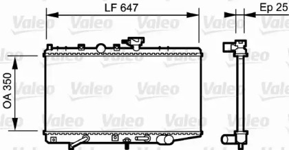 Теплообменник VALEO 734263