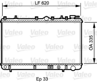 Теплообменник VALEO 734267