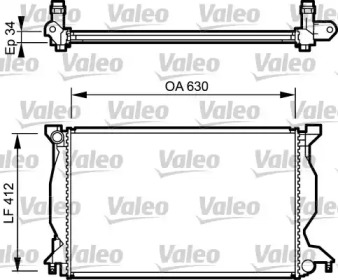 Теплообменник VALEO 734268