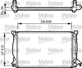 Теплообменник VALEO 734270