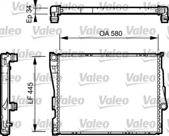 Теплообменник VALEO 734276