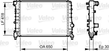 Теплообменник VALEO 734283